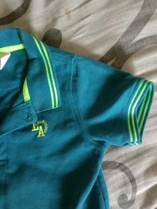 Teal &amp; Lime Polo Shirt
