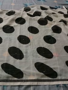 Black And White Saree