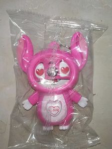 Pink Stitch Keychain