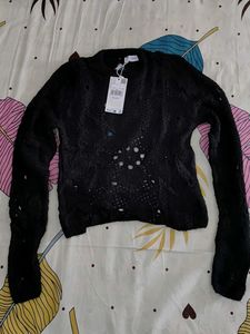 Mango Black Knit Sweater 🫶