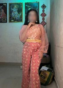 Pink Embroidered cordSet