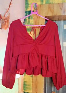Peplum Crop Top
