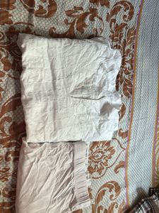 Elegant White Kurta Set Size=(large)