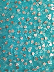Sea Green Net Sequence Cloth 2 Mtr
