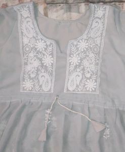 Chikankari Pattern Kurti
