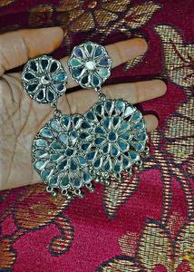 Silver Tone Drop Earrings