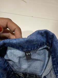 Blue Ribbed Denim Jacket For Girls N Boys Both