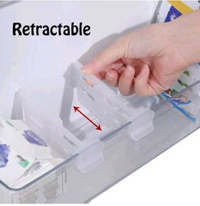 4 Pcs Extendable Refrigerator Dividers