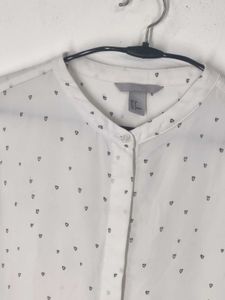 H&amp;M Hearts Pattern Full Sleeve Shirt