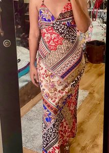 Colorful Print Maxi Dress