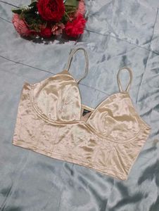 Shein Gold Corset Top
