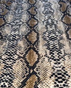 SNAKE PRINT Mock Neck Top