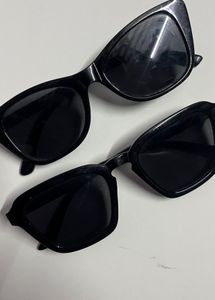 Retro Black Sunglasses - Bundle of 2