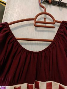 Cute Maroon Dress