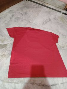 Red Graphic Bear Tee
