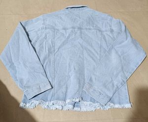Frayed Hem Denim Jacket