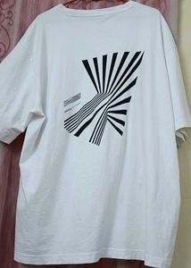 H&amp;M  OVERSIZE WHITE T- SHIRT