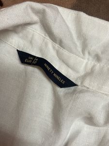 Zara Model White Shirt Linen