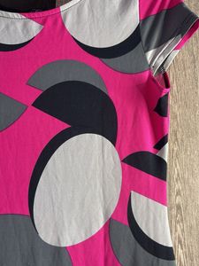 Pink Patterned Bodycon Dress