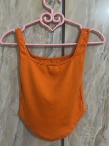 Orange Corset Top