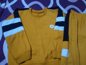 Striped Sleeve Sweat Suit