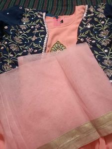 Three piece set  ( Dupatta , jacket and dress )