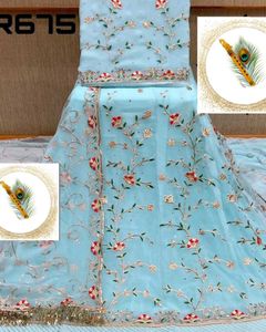 Good Quality Half Pure Fabric Poshak With New Colo