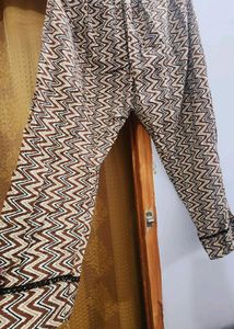 Brown Kurti And Pant Set