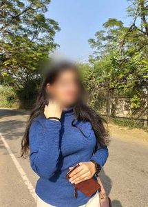 Blue Knit Turtleneck Top