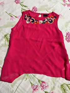 New Rose Pink Sleeves Top