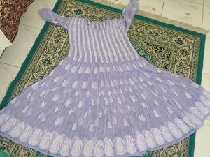 56 kali chikankari anarkali