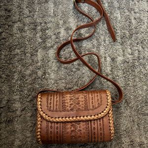Vintage Leather Crossbody Bag