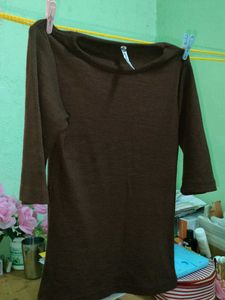 Brown Knit Top - Size Medium
