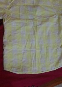 Pointcove Yellow Plaid ButtonDown Shirt, Tshirt