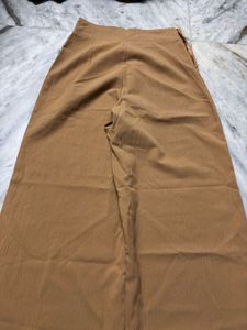 Straight Tan Trousers
