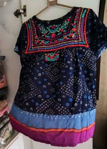 Embroidered Colorful Top