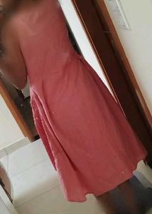 White Dress with Pink Shrug