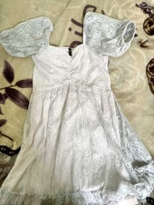 White Lace Mini Dress