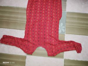Red Printed Kurti