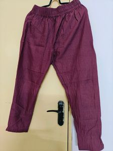 Beautiful Comfortable Pink Cotton Handloom Pants