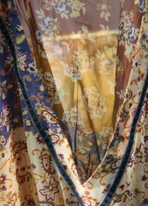 Vintage Patchwork Midi Dress