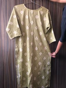 Olive Green Kurta Set