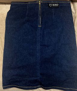 XOXO Denim Skirt