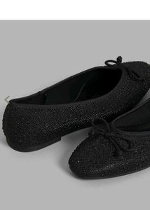 Black Sparkly Ballerinas