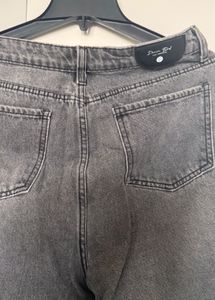 Distressed Gray Jeans