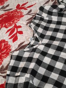 Black And White Checked Dress