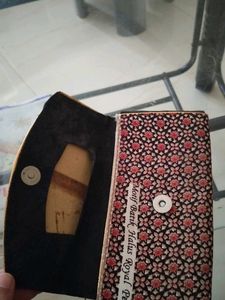 Vintage Batik Fabric Clutch