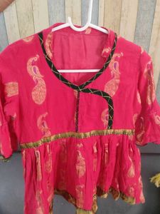 Cute Pink &amp; Green Salwar Suit