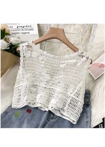 Crochet Knit Vest Top