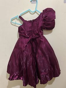 Elegant Plum Party Dress
